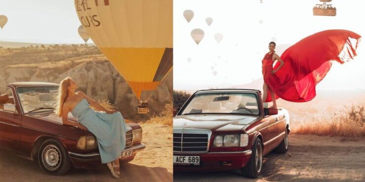 Taking Photos With a Classic Car in Cappadocia - Capturing Cappadocias Balloons in Style