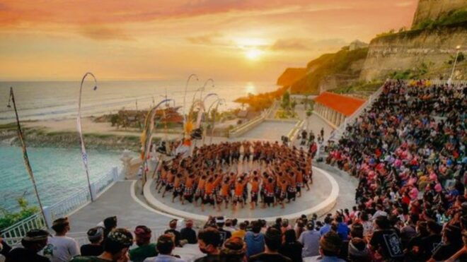 Tanah Lot, Padang-Padang Beach, Melasti Beach, and Kecak Dance - Melasti Beach: Sunset Paradise on a Cliff