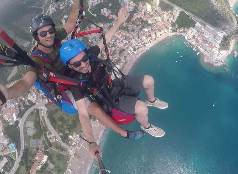 Tandem Paragliding in Budva with Expert Pilots/All-inclusive - The Flight Itself: A Panorama from Above