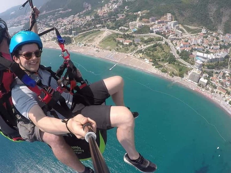 Tandem Paragliding in Budva with Expert Pilots/All-inclusive - Safety and Comfort