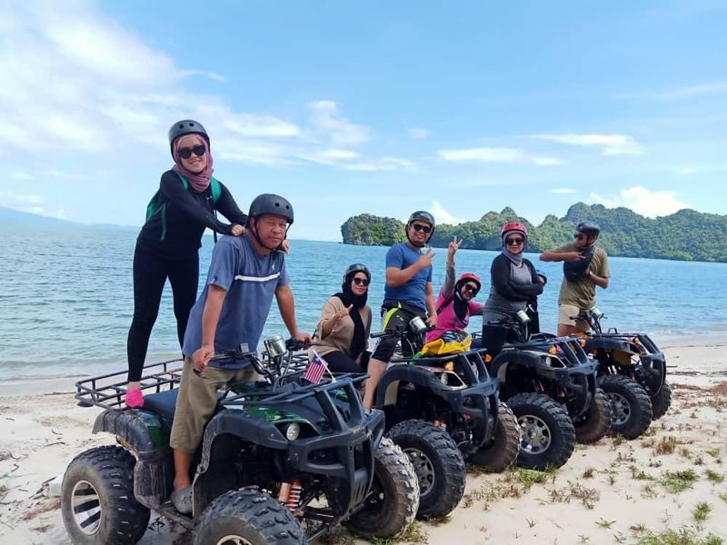 Tanjung Rhu ATV Ride in Langkawi - Riding the Tanjung Rhu shoreline