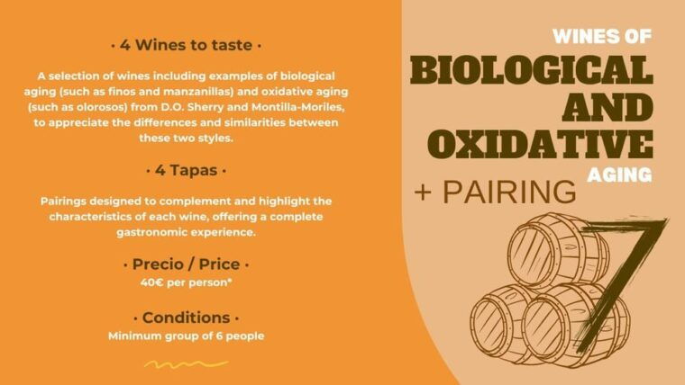 Tasting: Biological and Oxidative Aging Wines + Pairing - Winemaking Processes: Solera Aging and Flor