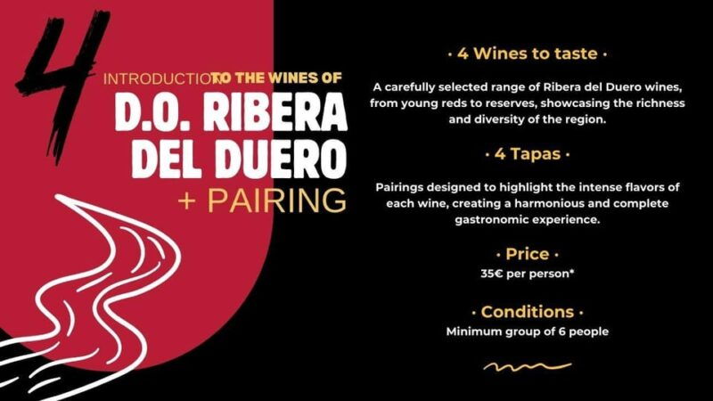 Tasting: Introduction to Wines of D.O. Ribera Del Duero - Wines and Food Pairings