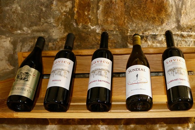 Tasting of 5 Wines - Pricing Information