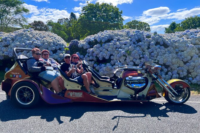 TAURANGA SHORE EXCURSION: V8 TRIKE - 1.5 Hour City Sites - Meeting and Pickup