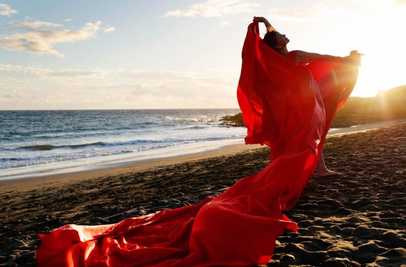 Tenerife: Your Glamor Photo Shoot Flying Dresses by Sabine Jacob - Elegant Flying Dress Selection