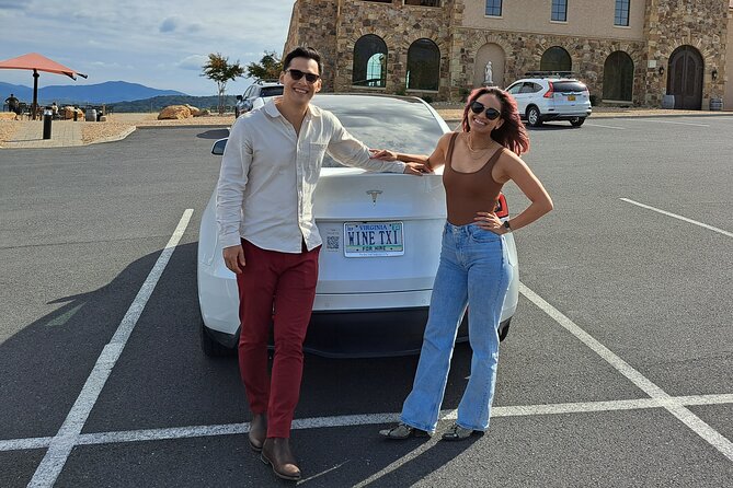 Tesla Daytime Wine or Happy-Hour Dinner Tour, Cville/Wintergreen - Price and Copyright Information