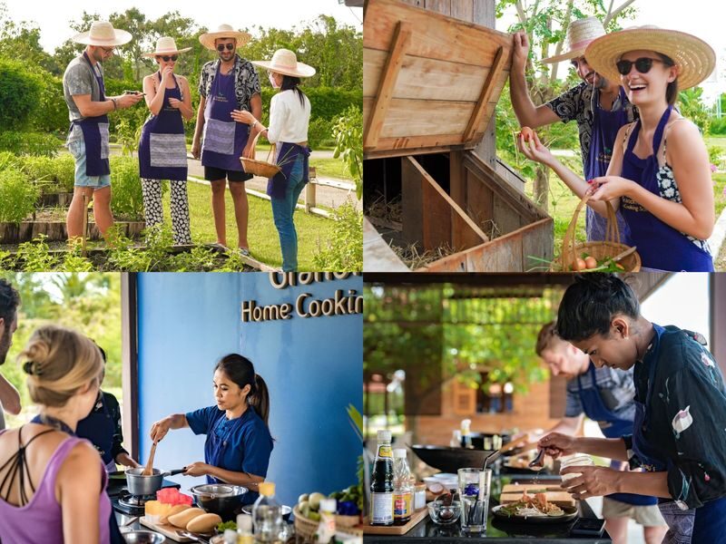 Thai Cooking Classes by Grandmas Home Cooking School - Cooking three savory dishes, then eating them