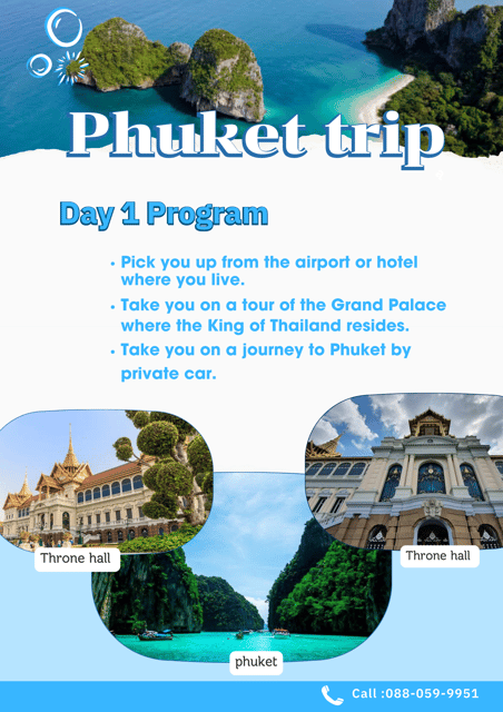 Thailand Phuket Trip (4days 3nights) - Day 1 Itinerary