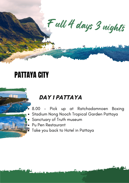 Thailand Travel Trip (5provinces 4days 3nights) - Key Points