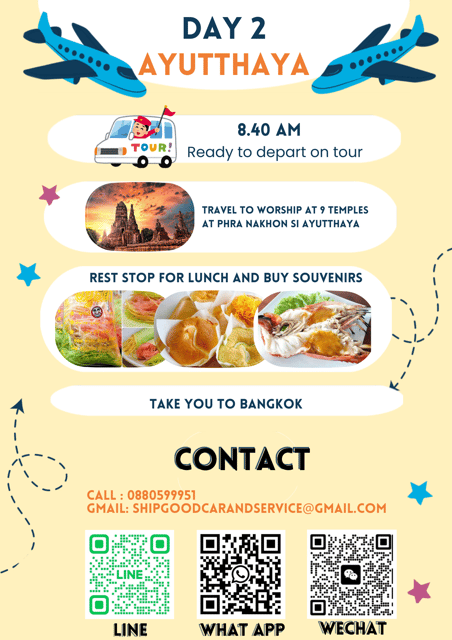 Thailand Travel Trip (Ayutthaya 2days 1night) - Detailed Itinerary