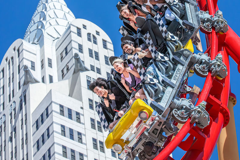 The Big Apple Coaster Admission in Las Vegas - The Big Apple Coaster above the Strip