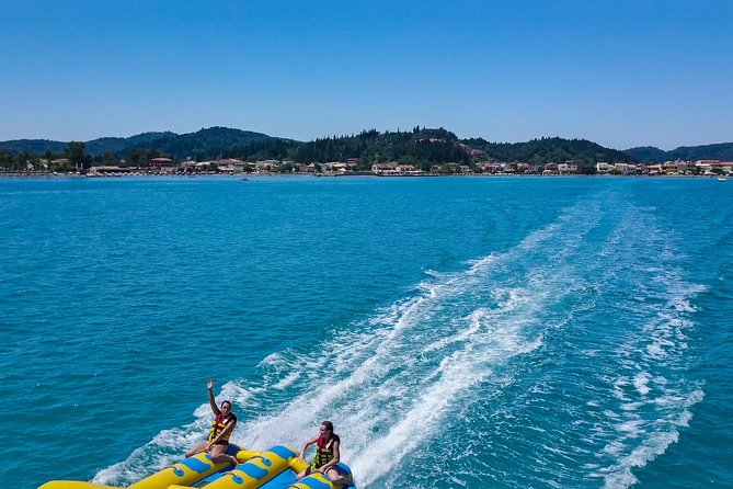 The FlyFish Tubing Ride - Corfu Sidari Watersports - Meeting and Pickup