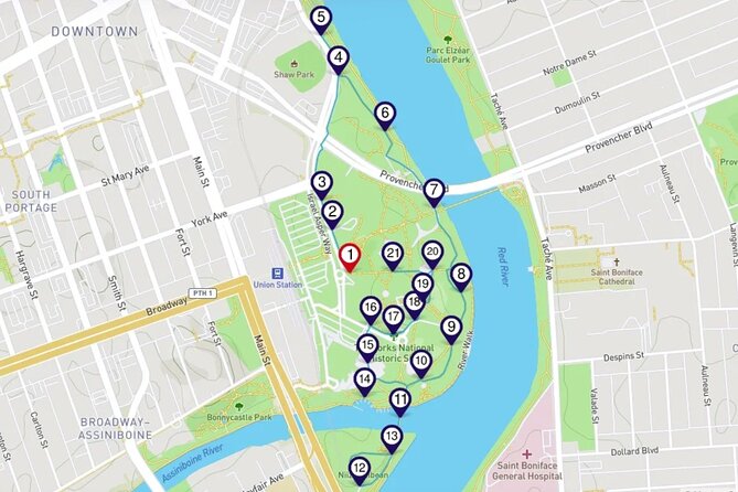 The Forks Historic Site: a Smartphone Audio Tour - Whats Included in the Tour Package