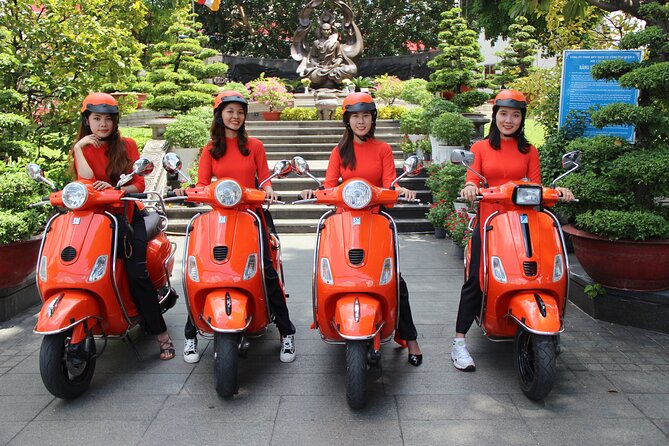 The Insiders Saigon With Female Ao Dai Riders Vespa 4,5 Hours - The Sum Up