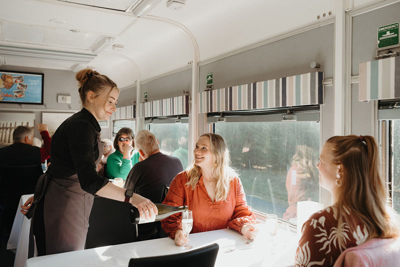 The Q Train Dining Experience in Drysdale - Choosing Q Class, First Class, diesel or steam