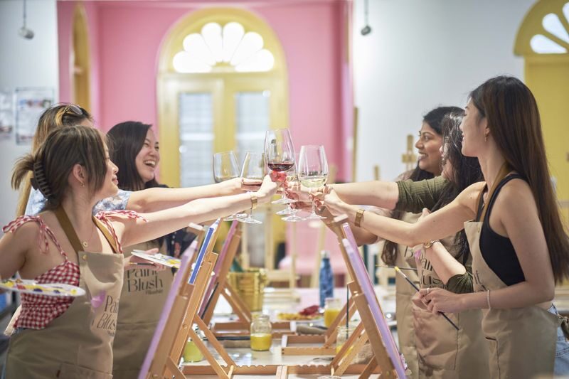 Therapeutic Art Jamming Workshop by Paintblush Singapore - A blank canvas, without the pressure