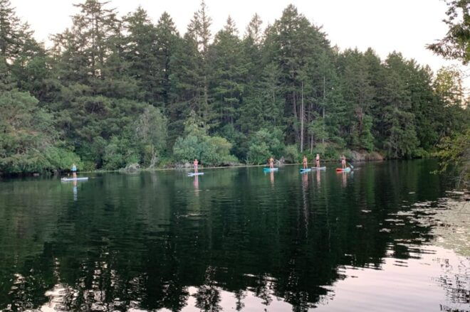 Thetis Lake: Unique SUP Yoga Experience - Meeting Point and Preparation
