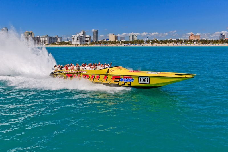 Thriller Miami Speedboat Adventures Tour - PortMiami, Miami Beach and the Atlantic