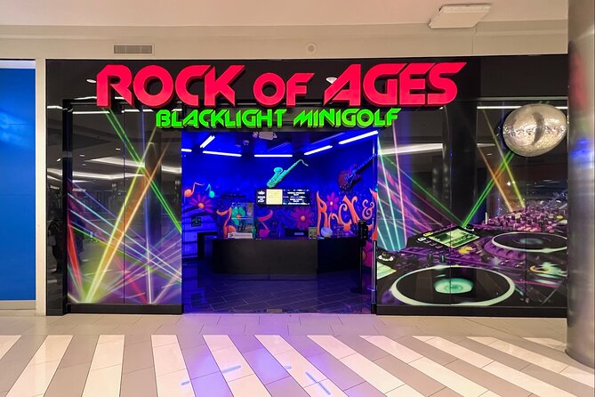 Ticket for the Mall of America Rock of Ages Blacklight Mini Golf - Ticket Details