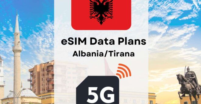 Tirana: Esim Internet Data Plan for Albania 4g/5g - Pricing Details