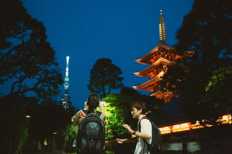 Tokyo: Asakusa Photogenic Night Walk with 1 drink - FAQ