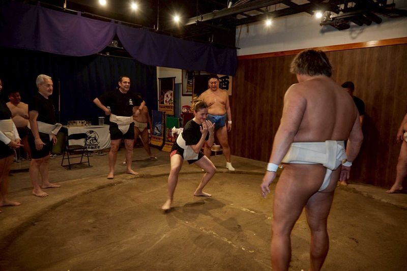 Tokyo Authentic Sumo Experience - Master the Art of Sumo - Finding the Ginza Inz basement venue