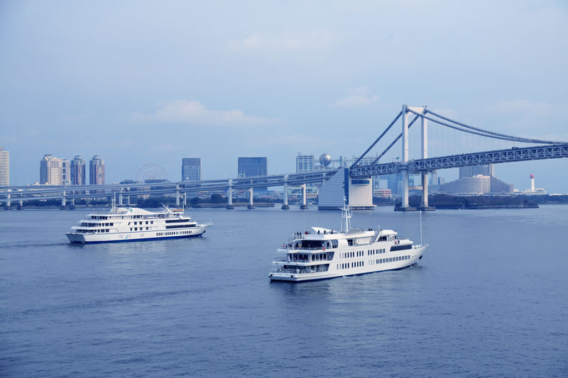 Tokyo Bay Lunch Cruise (the Symphony) - Leaving Tokyo behind at Hinode Terminal