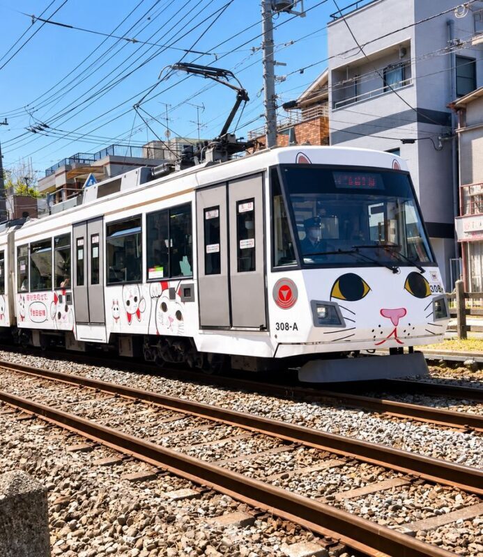 Tokyo Cat Cafe & Gotokuji Temple Half-Day Tour - Train ride, sweets and cat-themed shopping