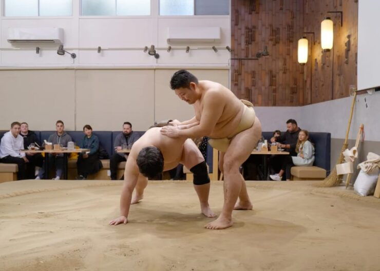 Tokyo: Challenge Sumo Wrestlers and Enjoy Meal - Hands-On Sumo Experience