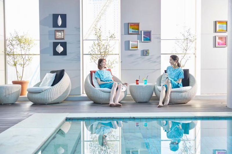 Tokyo Dome Natural Hot Spring Spa LaQua - Healing Bade and the stone sauna option