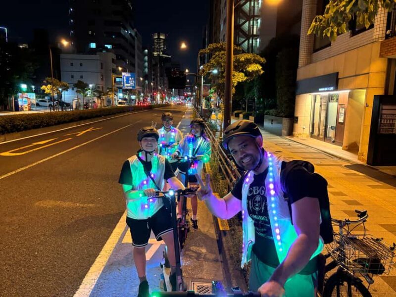 Tokyo: E-Scooter Ride & Night Tour to Tokyo Tower - Authentic Experiences From Reviews