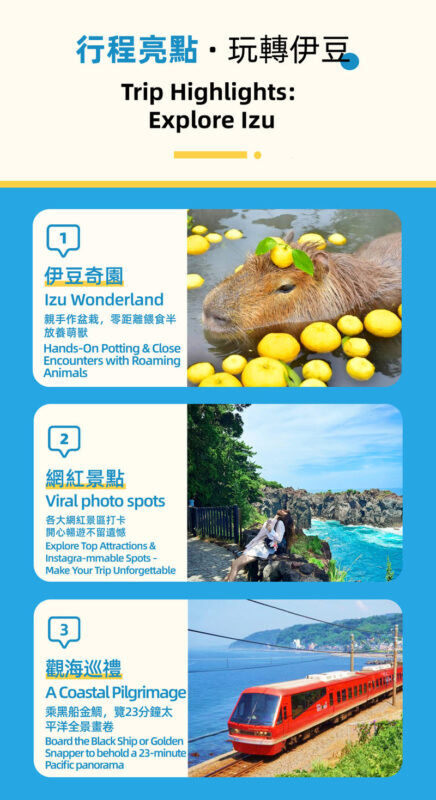 Tokyo Full-Day Mount Omuro, Izu Cactus Park & Jogasaki Coast Tour - Izu Cactus Park and the capybara encounter