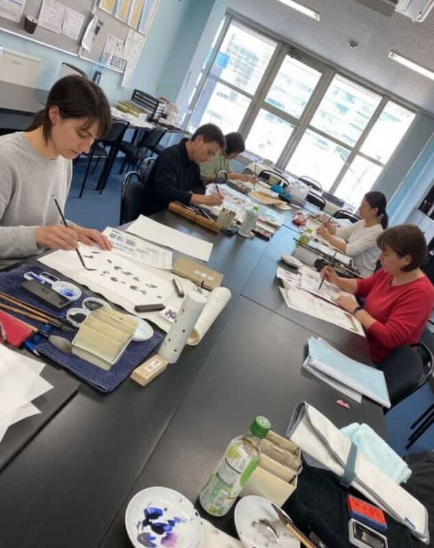 Tokyo: Japanese Ink Painting Workshop in Shibuya - The Experience: A Detailed Breakdown