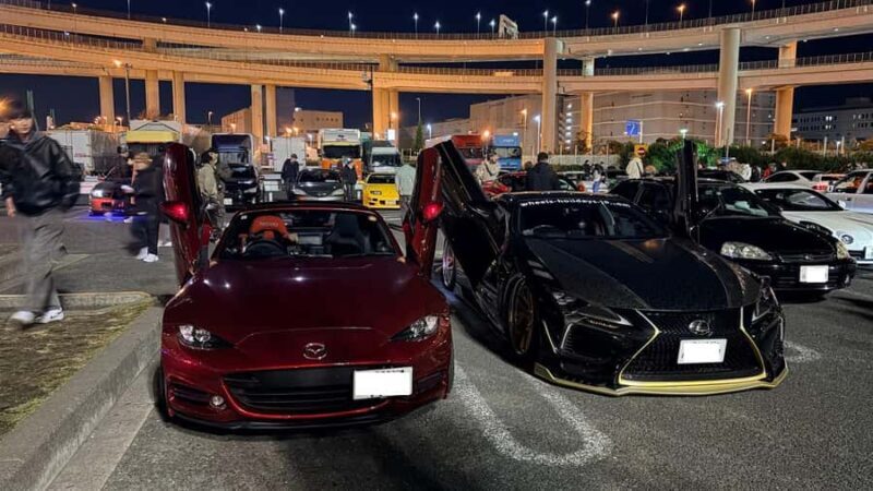 Tokyo JDM Night Drive: Daikoku Meets and Hidden Car Culture - Guides and Personal Touches