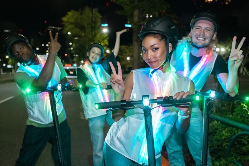 Tokyo Night E-Scooter Tour with Tokyo Tower - Two ways to see Tokyo Tower after dark