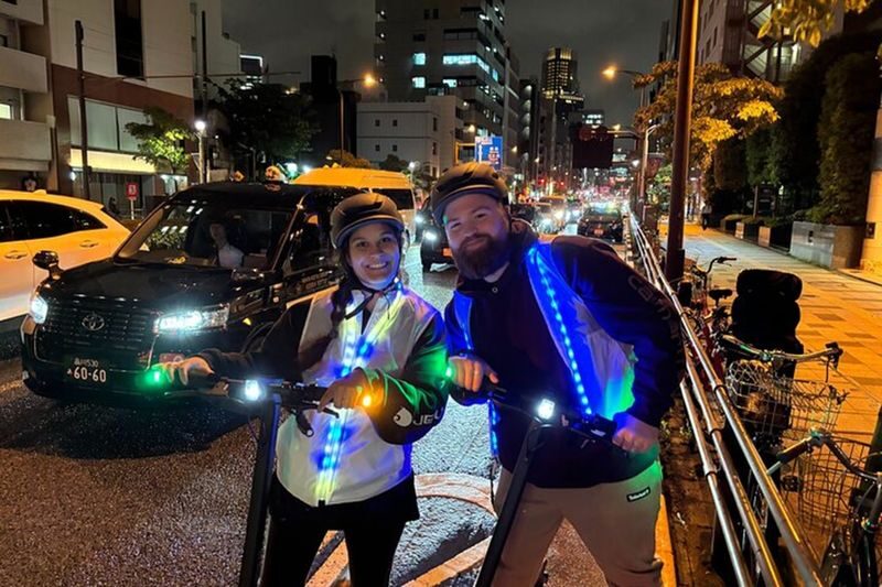 Tokyo Night E-Scooter Tour with Tokyo Tower - Going up to the Main Observatory