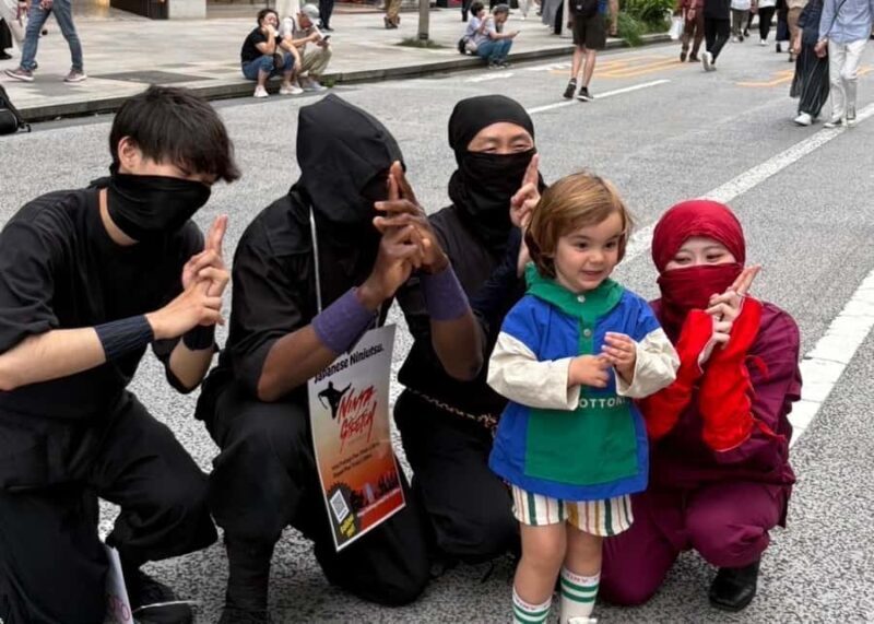 Tokyo: Ninja Workshop  Blowgun, Shuriken & Stretching - Souvenirs and Photos