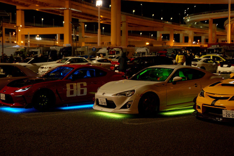 Tokyo: Self-Drive JDM Car Tour to Daikoku PA - Rainbow Bridge and Tokyo Tower after dark