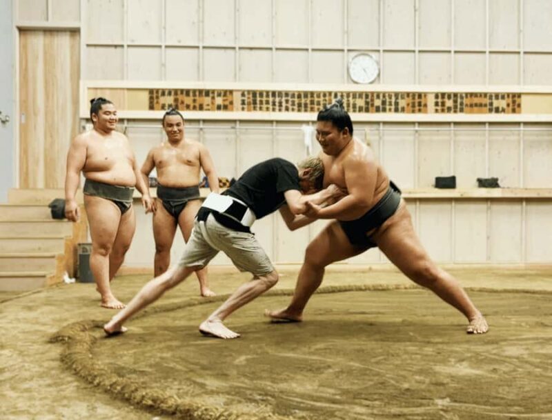 Tokyo Sumo Morning Training/ Sumo Practice with Wrestlers - The Sum Up