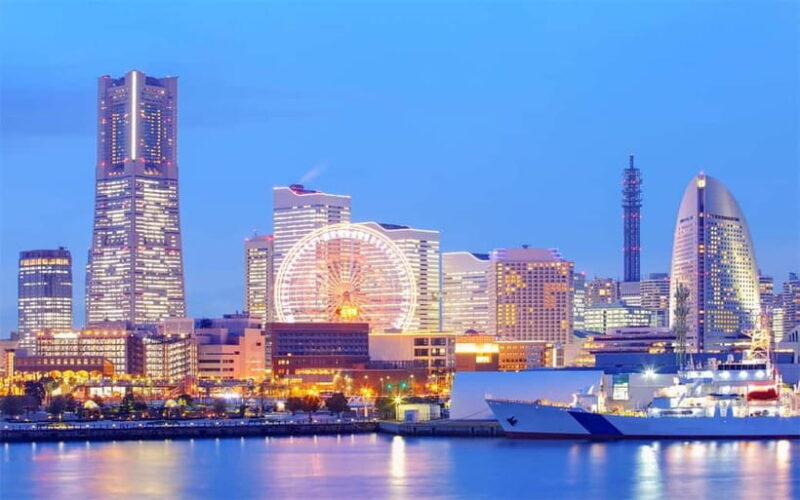 Tokyo Yokohama Night View Tour With Kamakura And Enoshima - Yokohama’s Nightscape: City Lights and Harbor Views