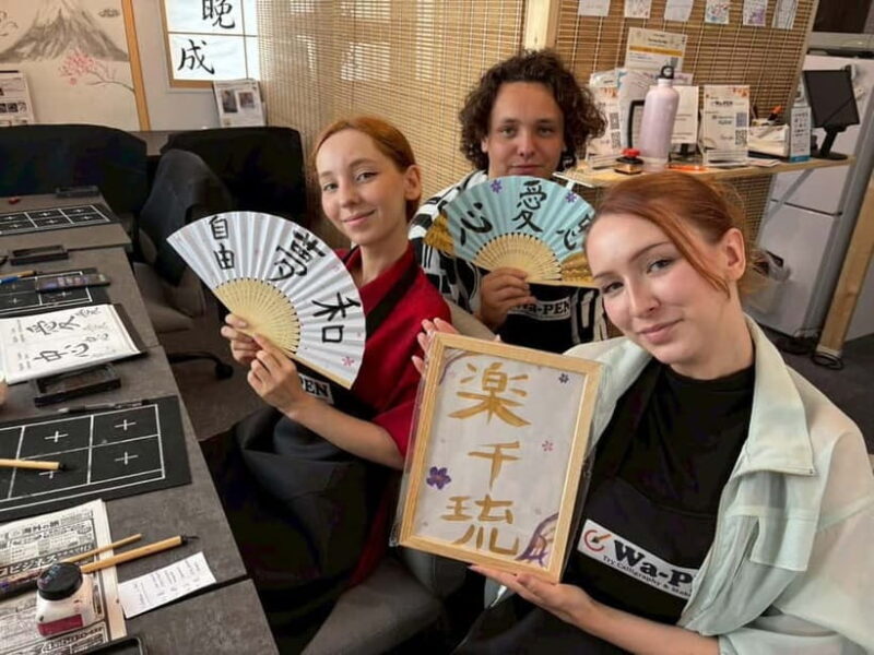 Tokyo:Calligraphy &Make your original folding fan in Asakusa - Good To Know
