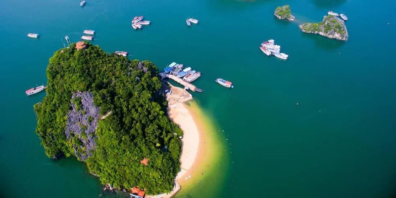 Tonkin Day Cruise: Ha Long Bay with Sung Sot & Ti Top - Setting out from Tuan Chau Marina