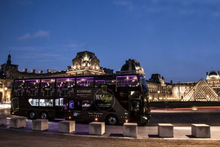 Toqué Bus Champs Elysées Tour With 5-Course Dinner & Champagne - Experience Highlights