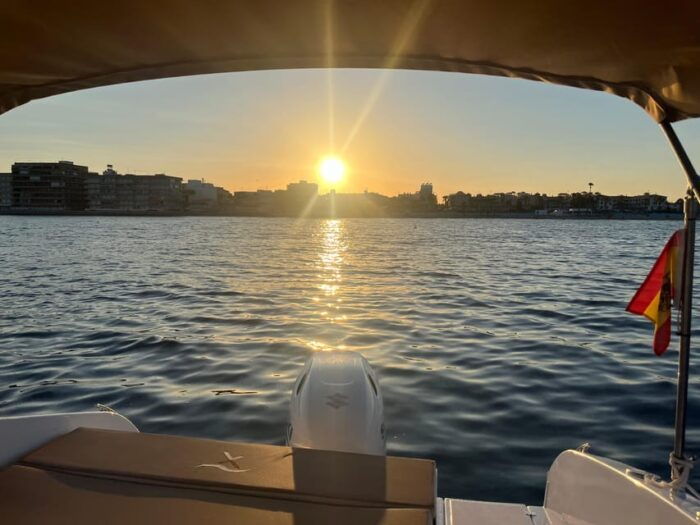 Torrevieja: Sunset Onboard + Cava Cup - Enjoying the Sunset