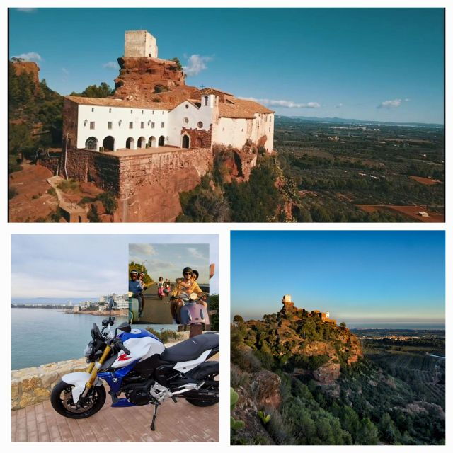 Tour Scooter 125cc Guided Salou to Red Hills 2h With Pickup - Pickup/Drop-off and Sightseeing Stop