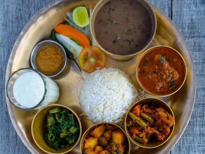 Traditional Nepali Thali Dining at AtomiX Bar and Grill - Menu Options Explained