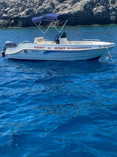 Traganou Beach: Small Boat Rental Without License - Exploration and Freedom on Water