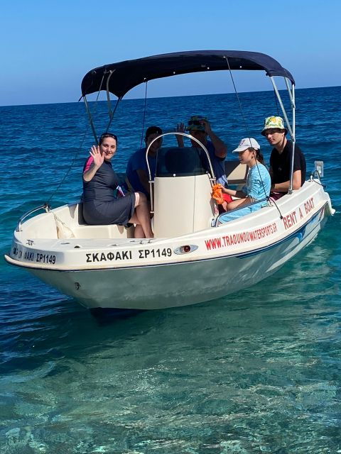 Traganou Beach: Small Boat Rental Without License - Captain Your Adventure Without License