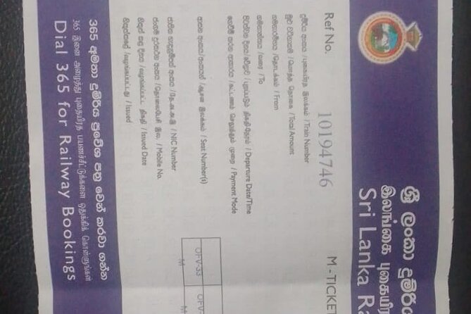 Train Seat Reservation From Ella to Kandy - Common Questions